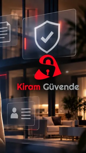 Kiram Güvende motion tasarım, güvenlik kalkanı ve kilit ikonu
